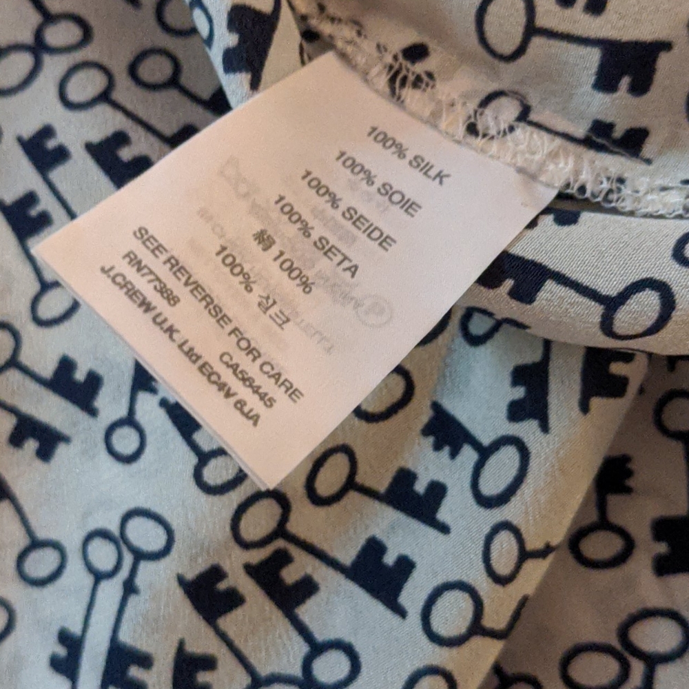 J. Crew key silk twill shirt - Picture 4 of 4